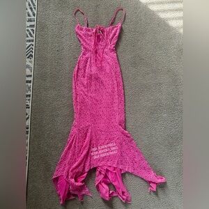 RARE Oh Polly Pink Prom Dress Mermaidcore Summer Whimsical Fairycore